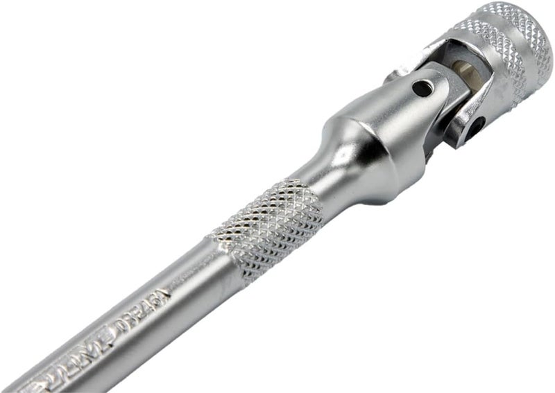 VIM Tools 6" L 1/4" DR. Double Joint Universal Locking Extension W/Spring-Loaded Male End - Image 3